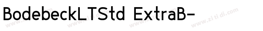 BodebeckLTStd ExtraB字体转换